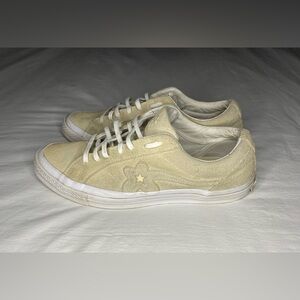 Converse x Golf Le Fleur One Star Ox Low Top Suede Shoes CD4 Vanilla US 10M 12W